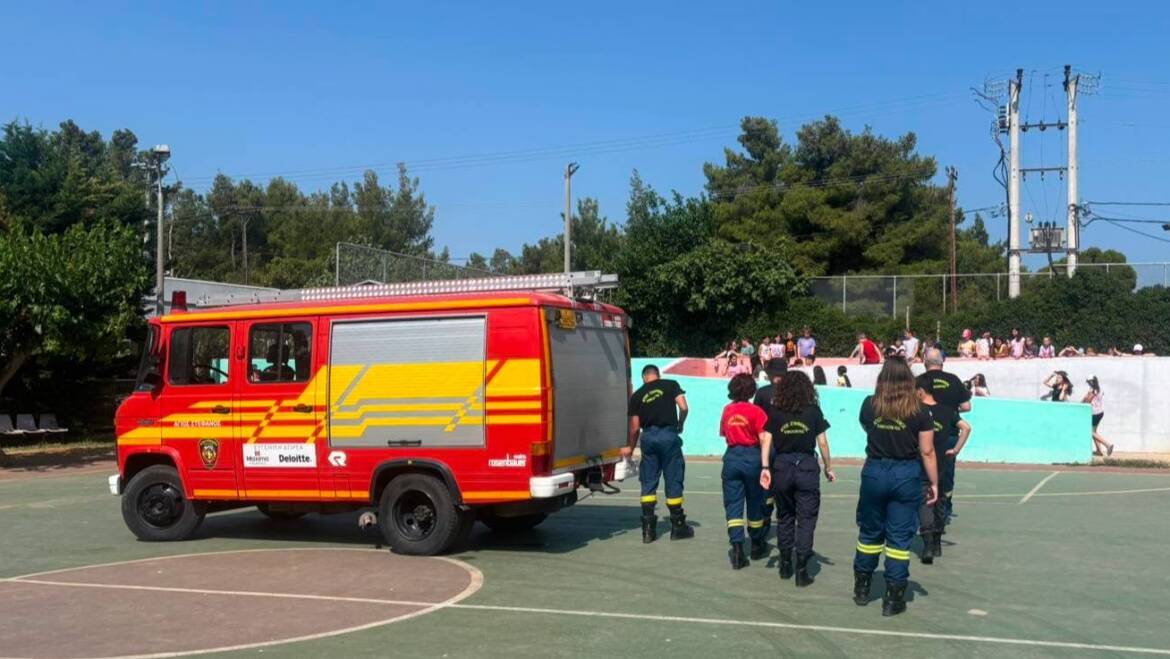 Ενημερωτική επίσκεψη για θέματα πυρασφάλειας στο 2ο Δημοτικό σχολείο Αγ. Στεφάνου