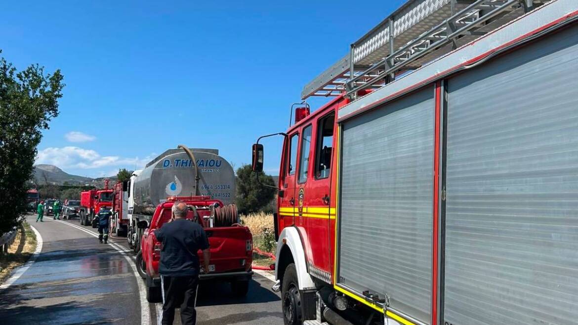 Πυρκαγιά εν υπαίθρω στο Τατόι