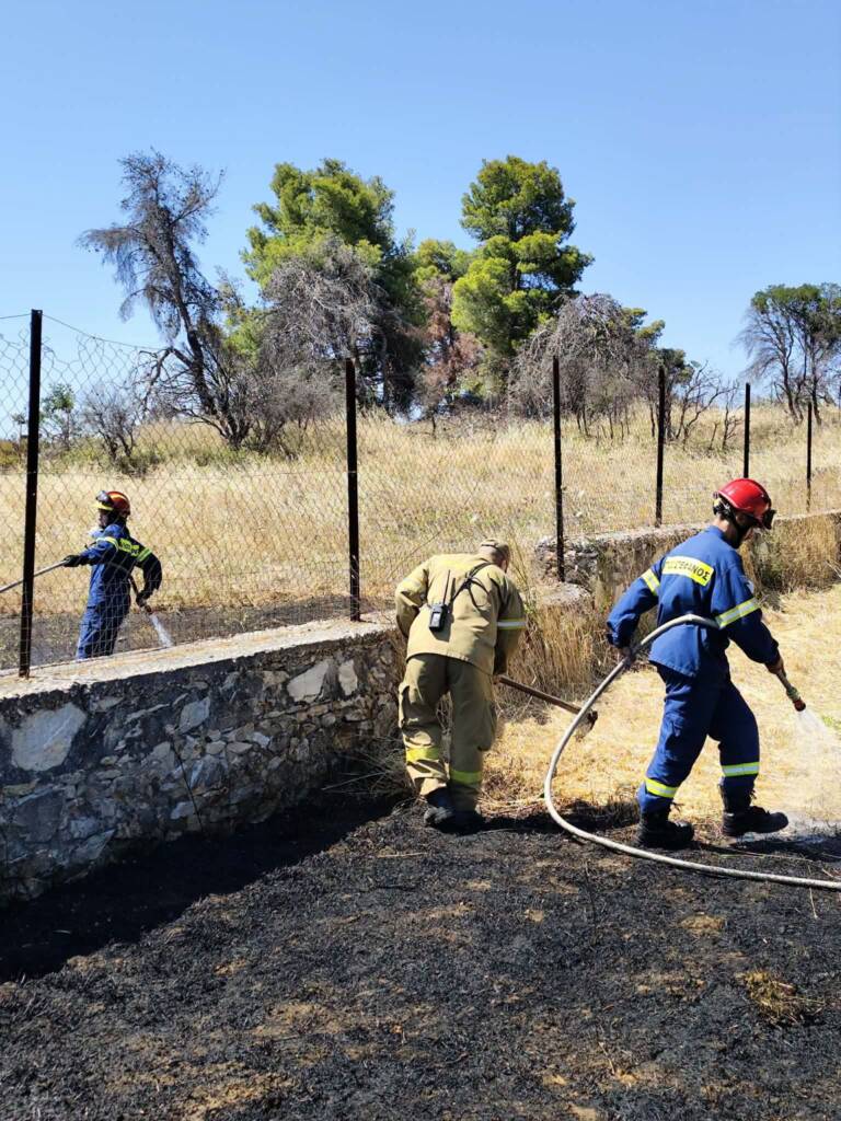 Πυρκαγιά εν υπαίθρω στη Σταμάτα
